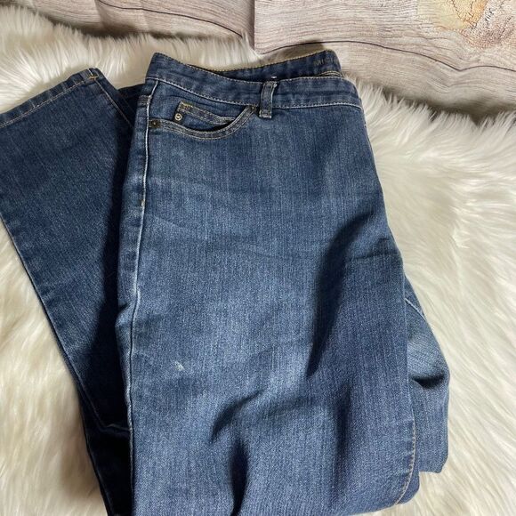 Michael Kors Straight Leg High Waist Jeans Sz 14 - Picture 1 of 13
